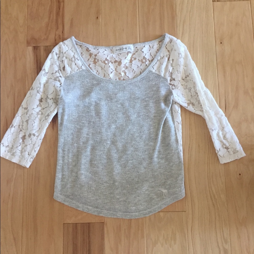 3/4 length sleeves, sparkly top